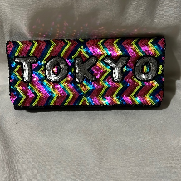 From St Xavier Tokyo Sequin Convertible Clutch, Multi - Picture 2 of 10